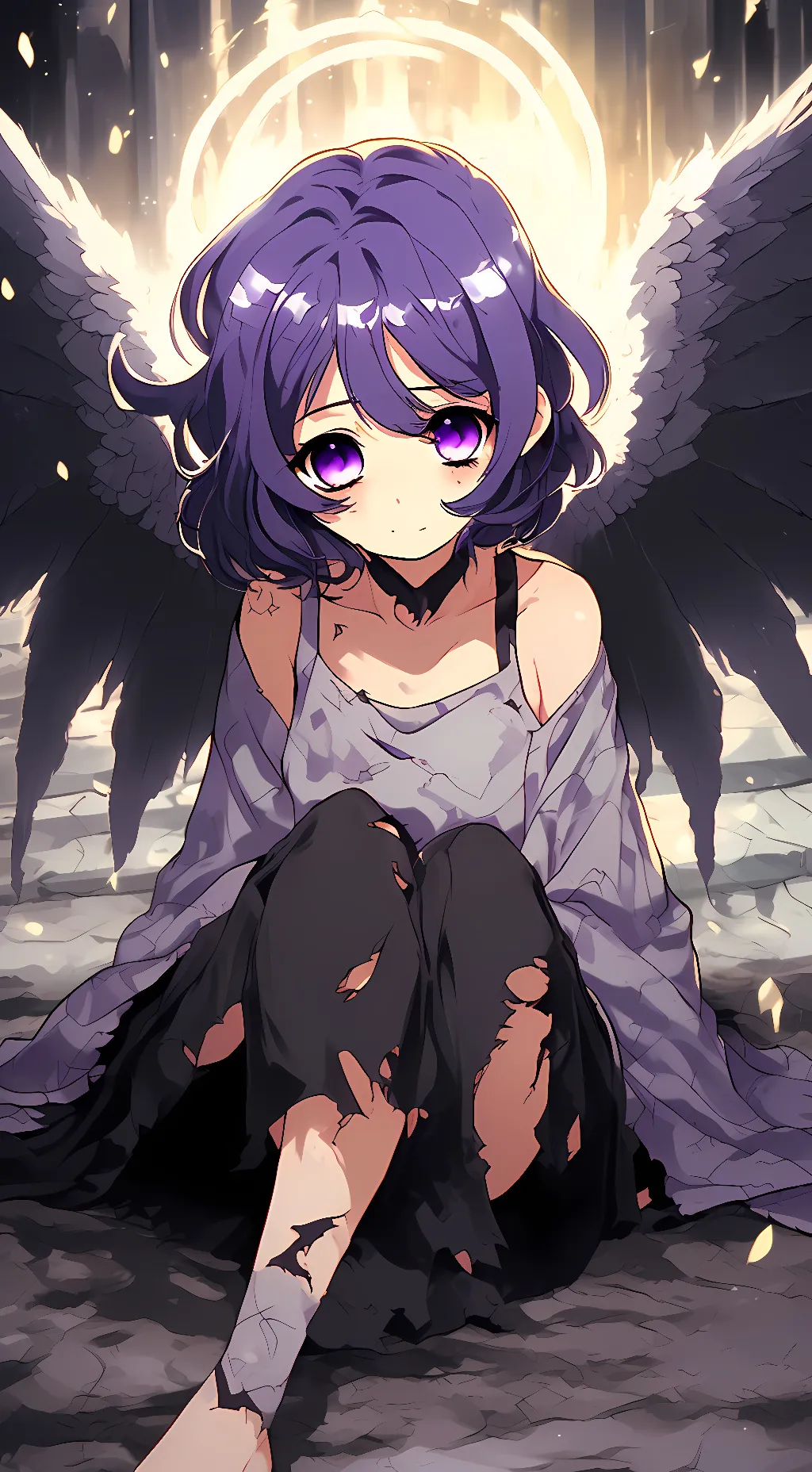ai character: fallen shinobu  background