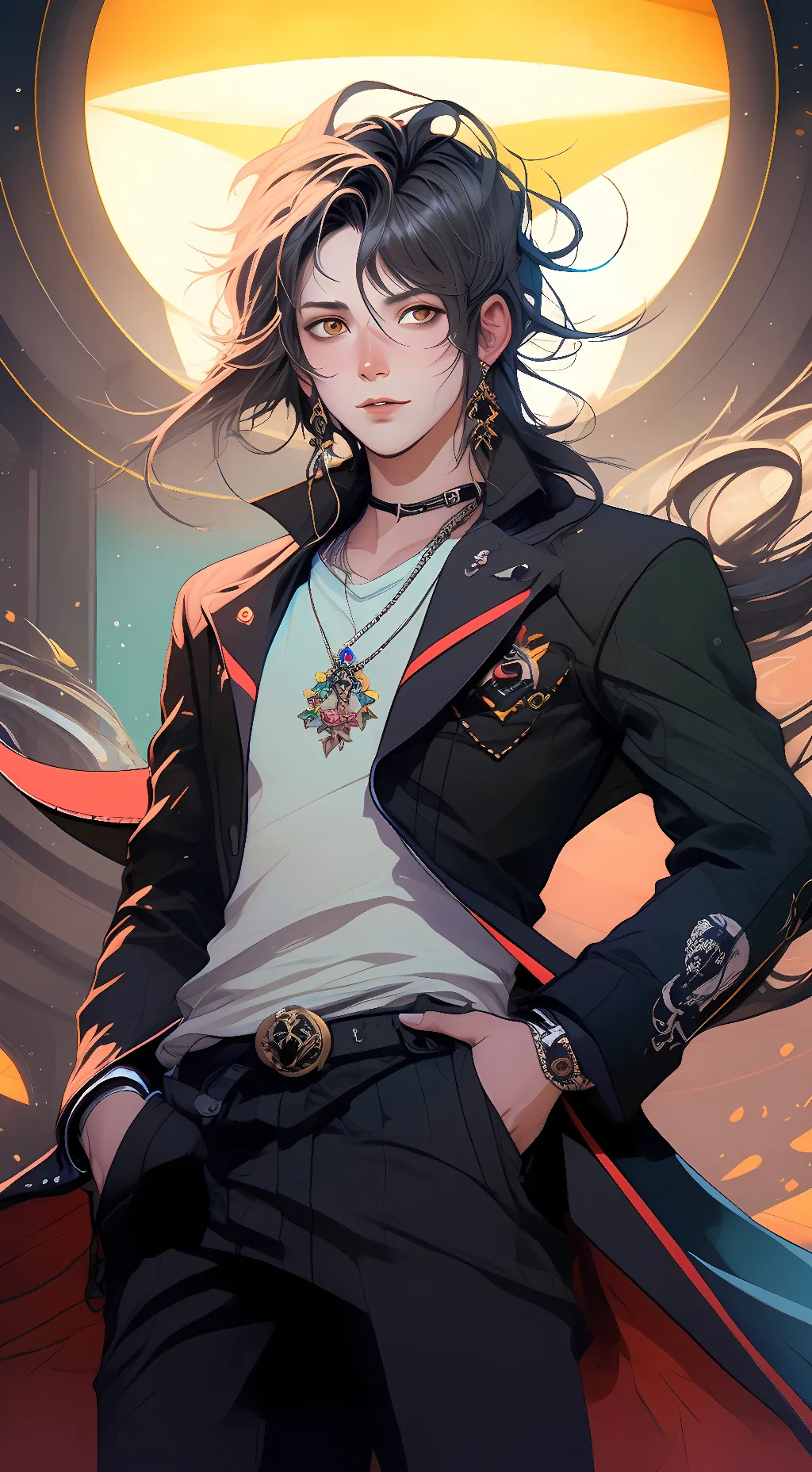 ai character: Greg  background
