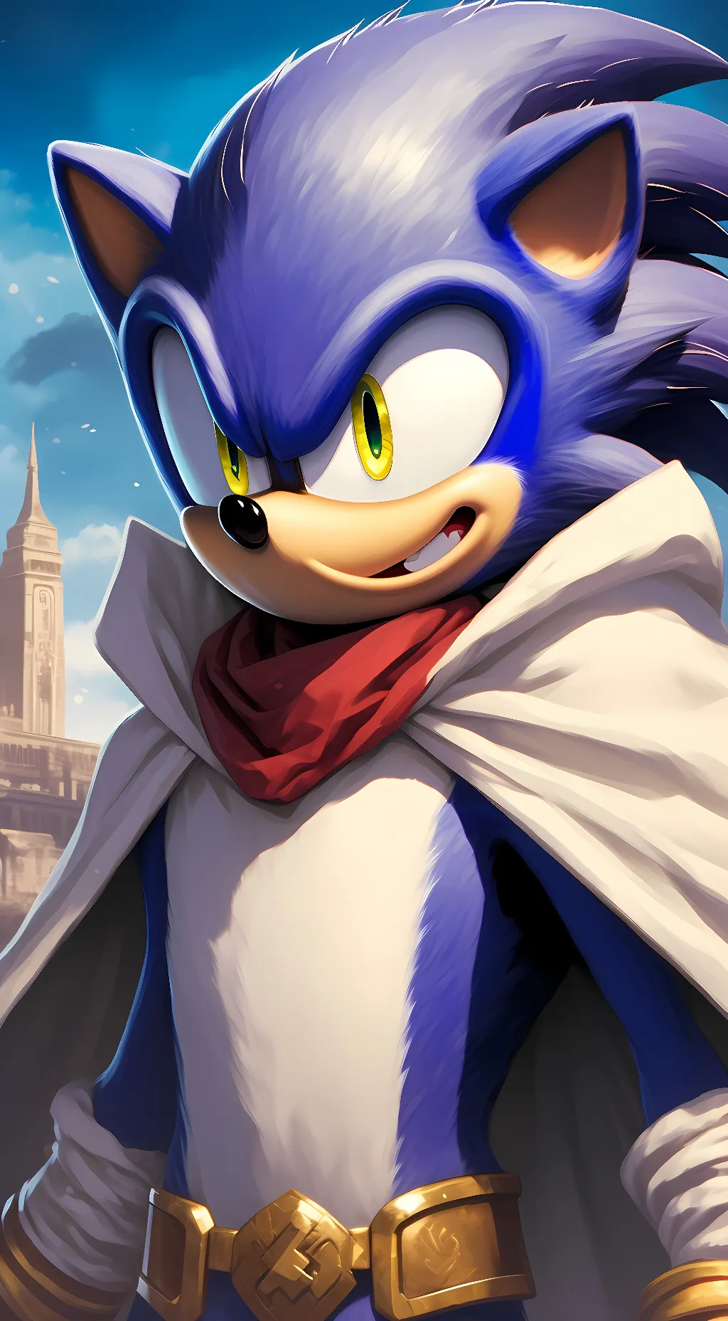 ai character: Boom Sonic background