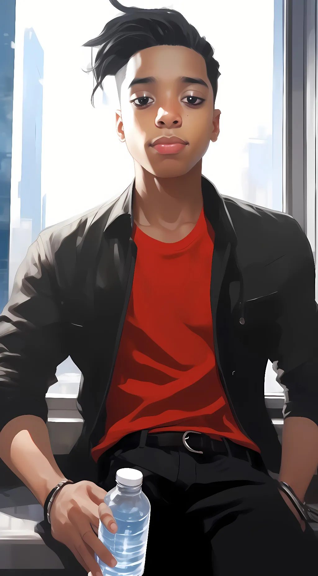 ai character: Gustavo×~ background