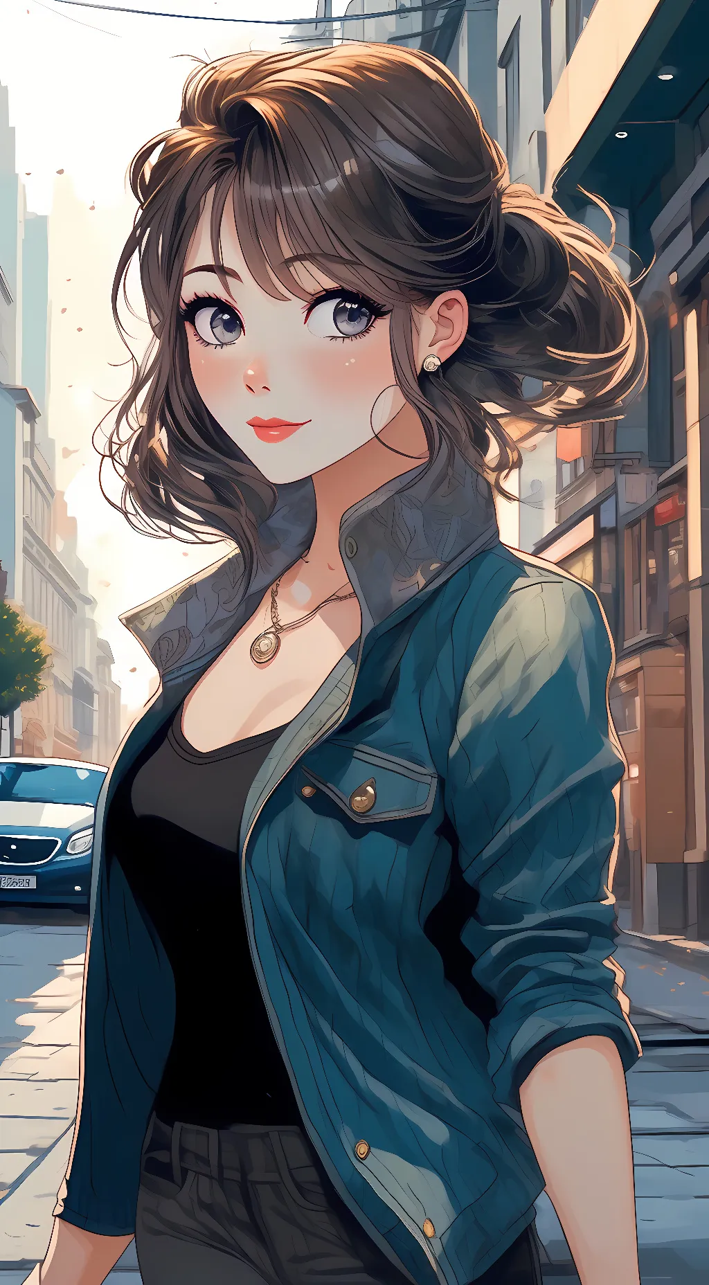 ai character: Silvia Janna  background