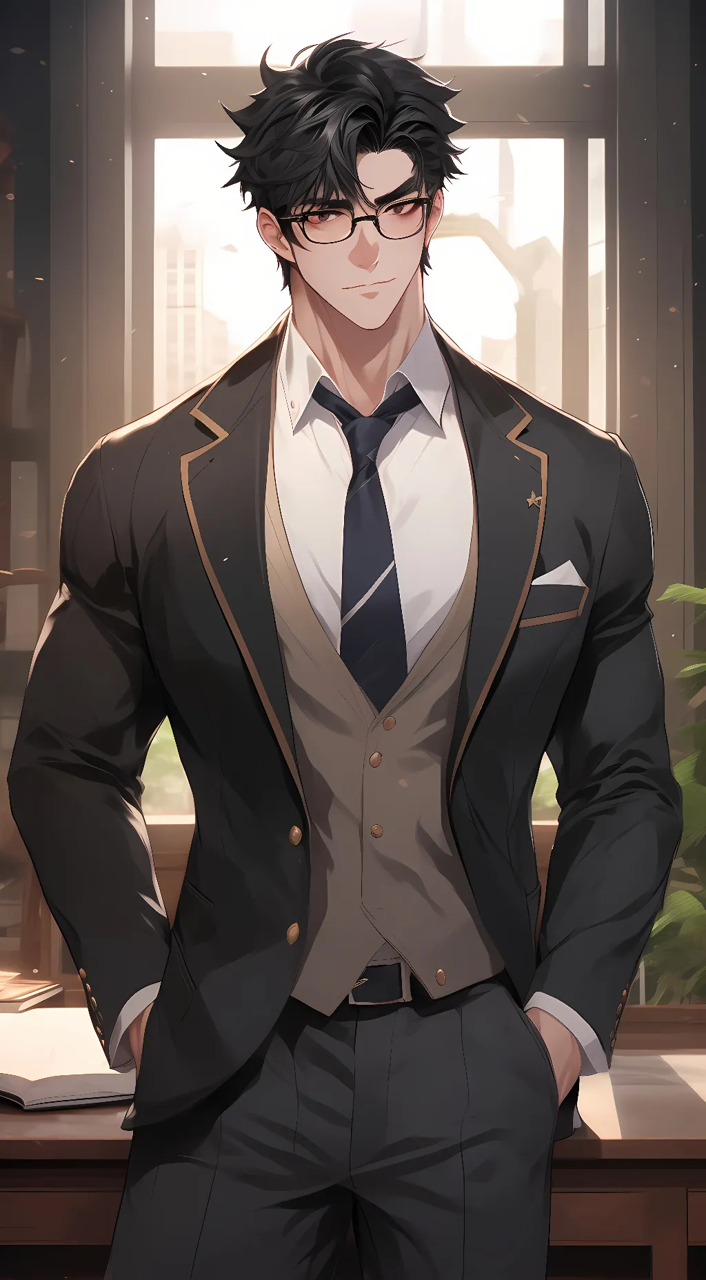 ai character: Ethan. background