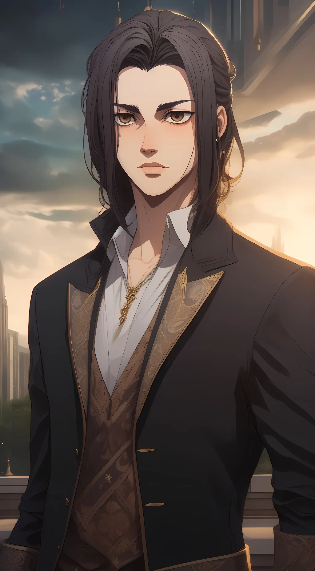 ai character: Eren Yeager  background