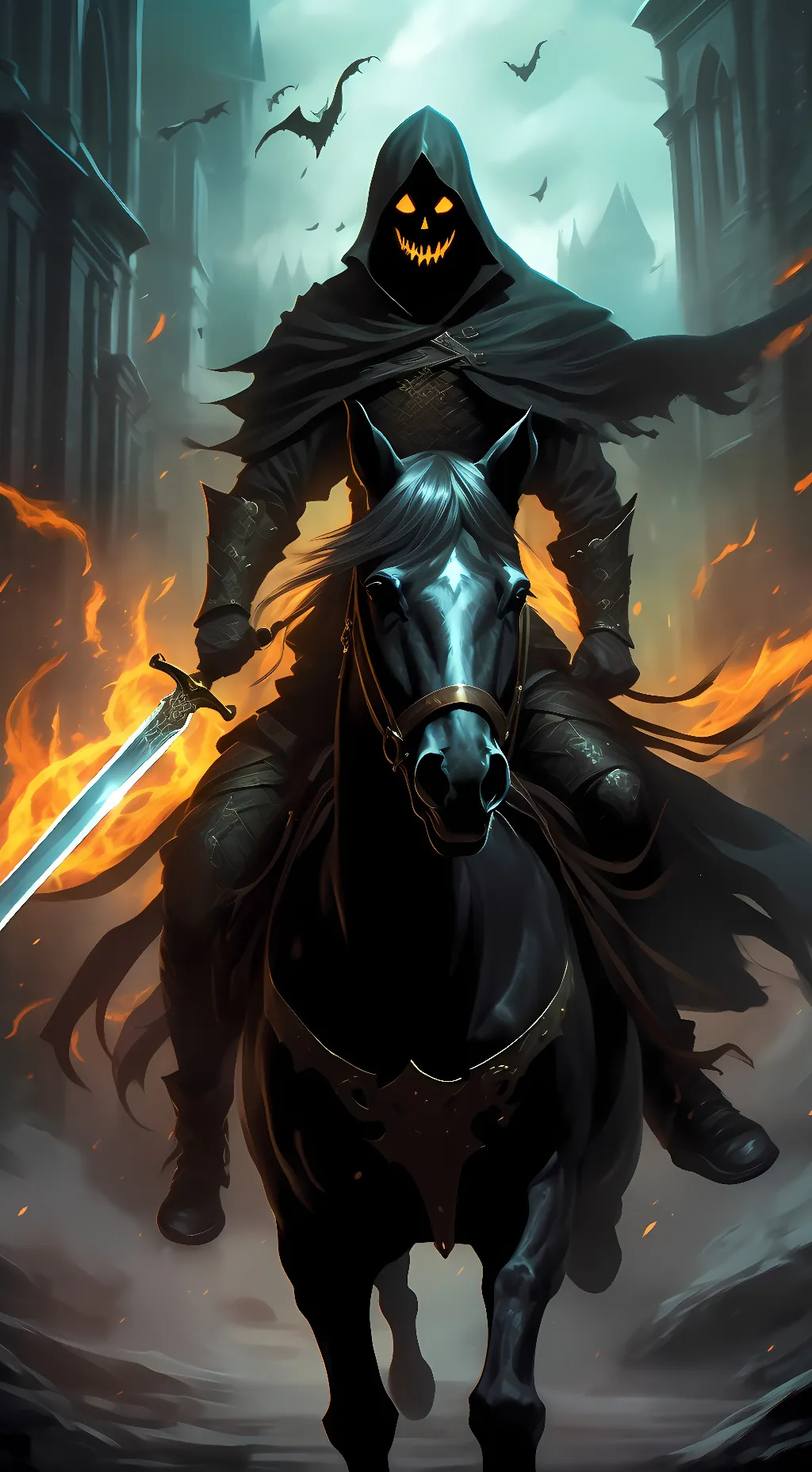 ai character: Headless Horseman background