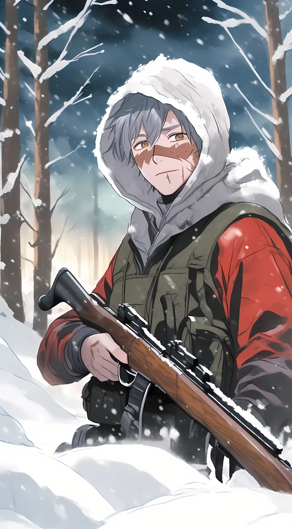 ai character: Simö häyhä background