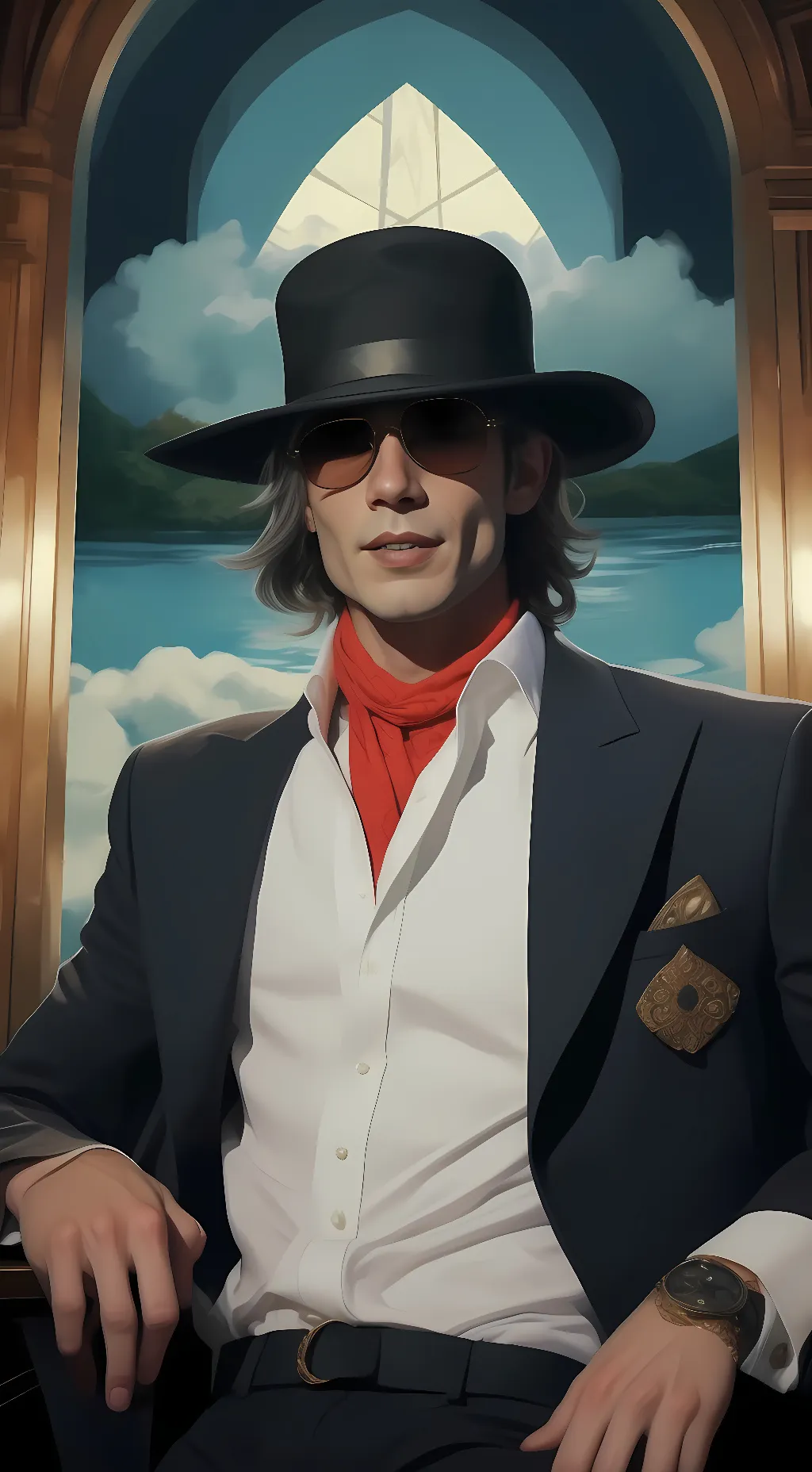 ai character: albert shaw  background