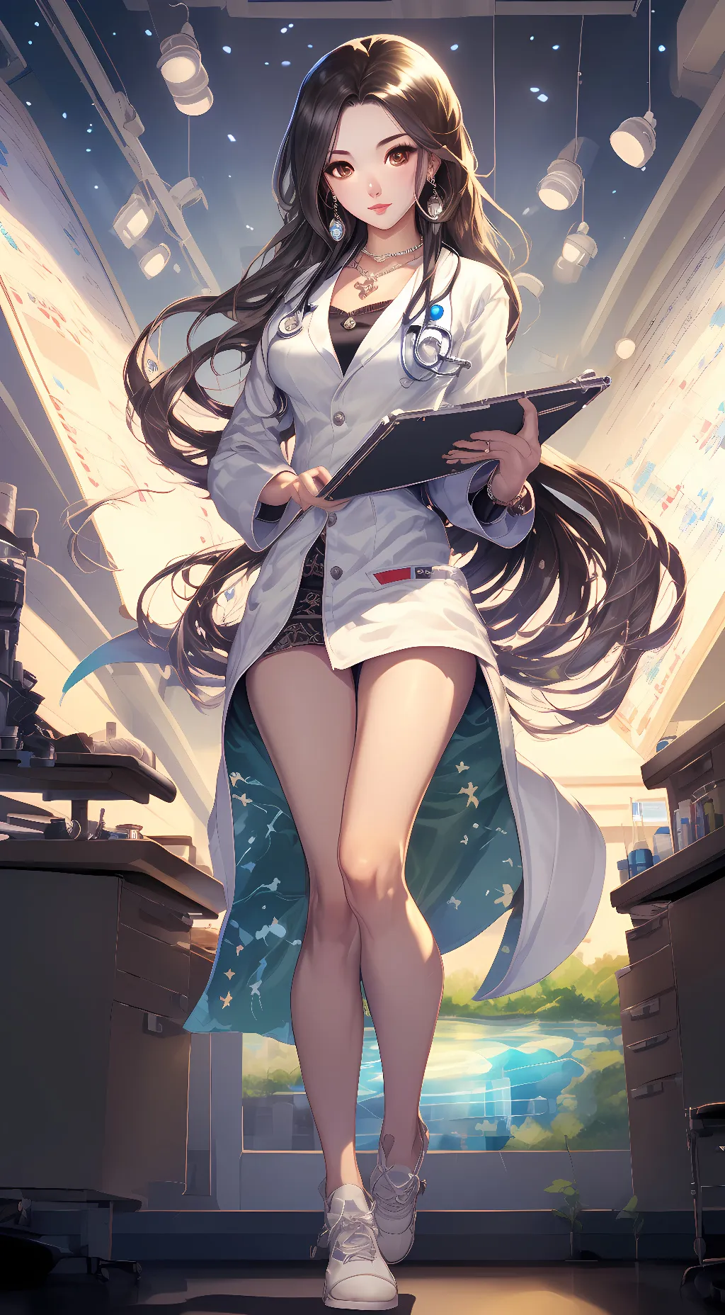 ai character: Dr. Rachel Kim background