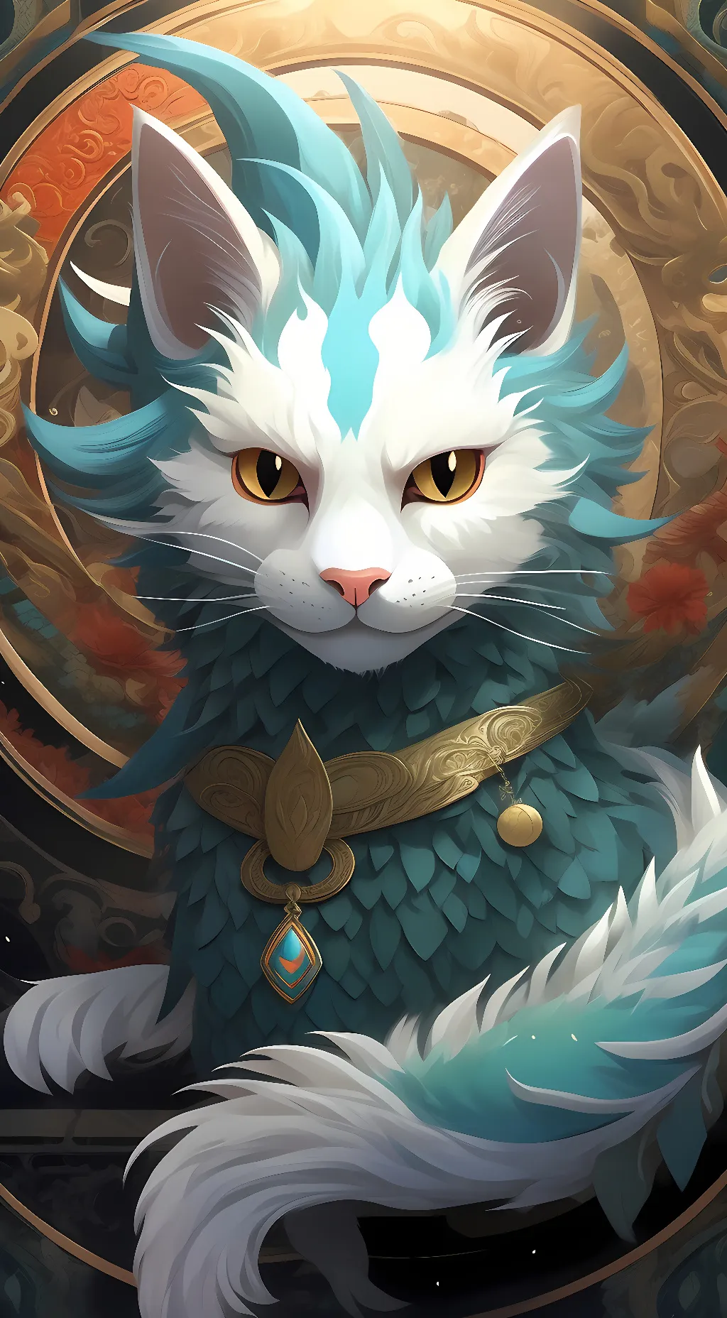 ai character: aqua background