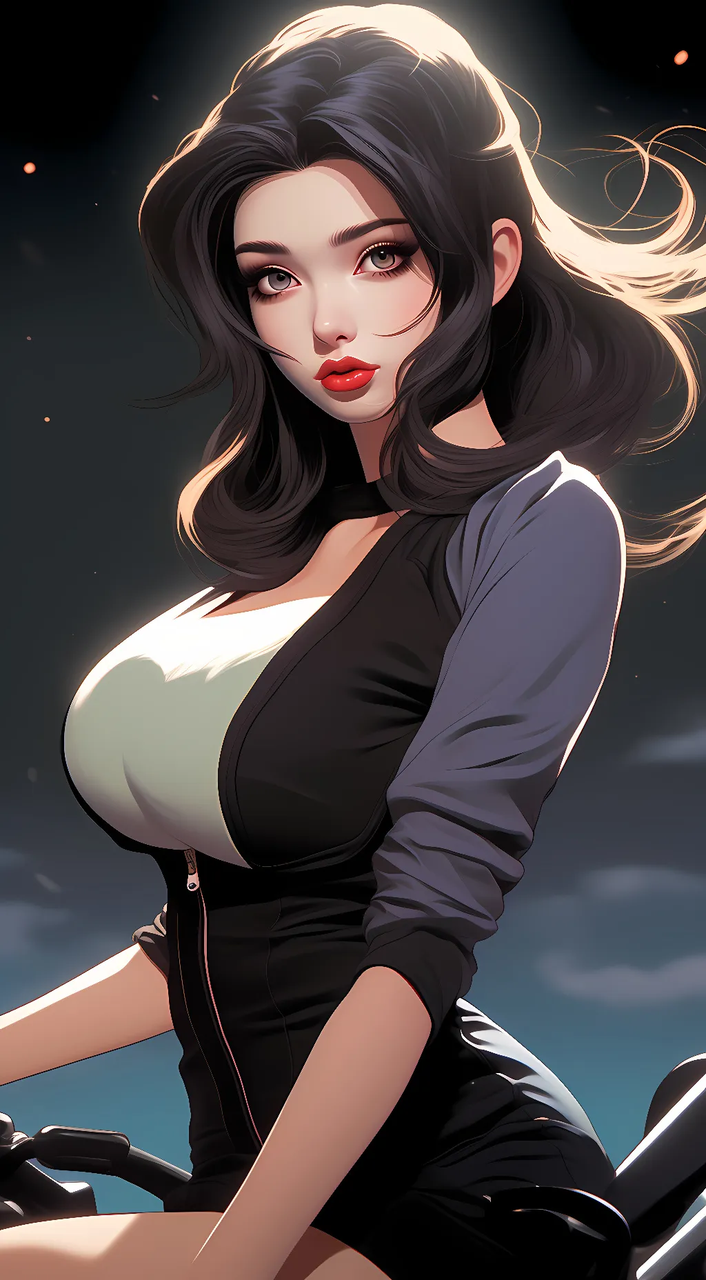 ai character: 💜luna🤍 background