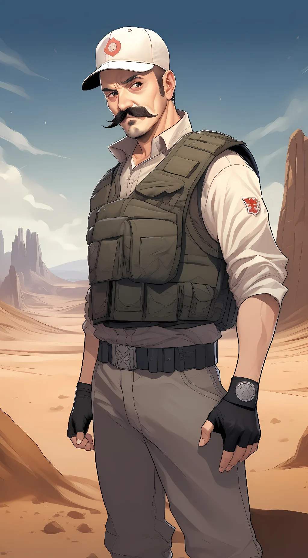 ai character: Burt Gummer background