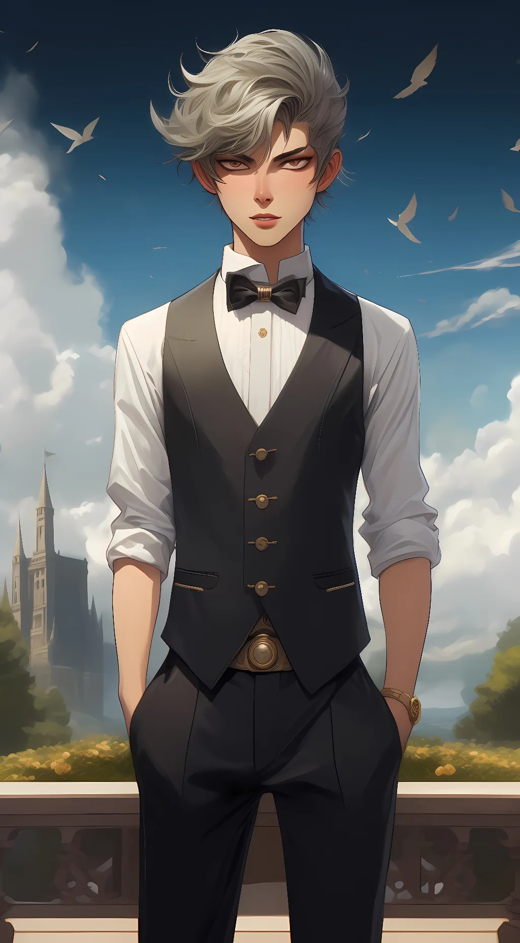 ai character: kacchan  background