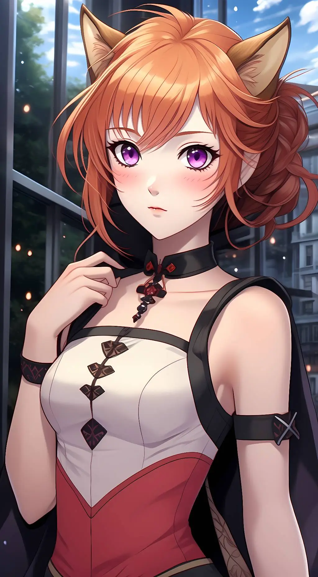 ai character: Lyre background