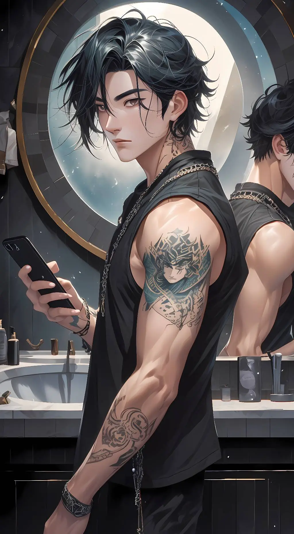 ai character: Tora background