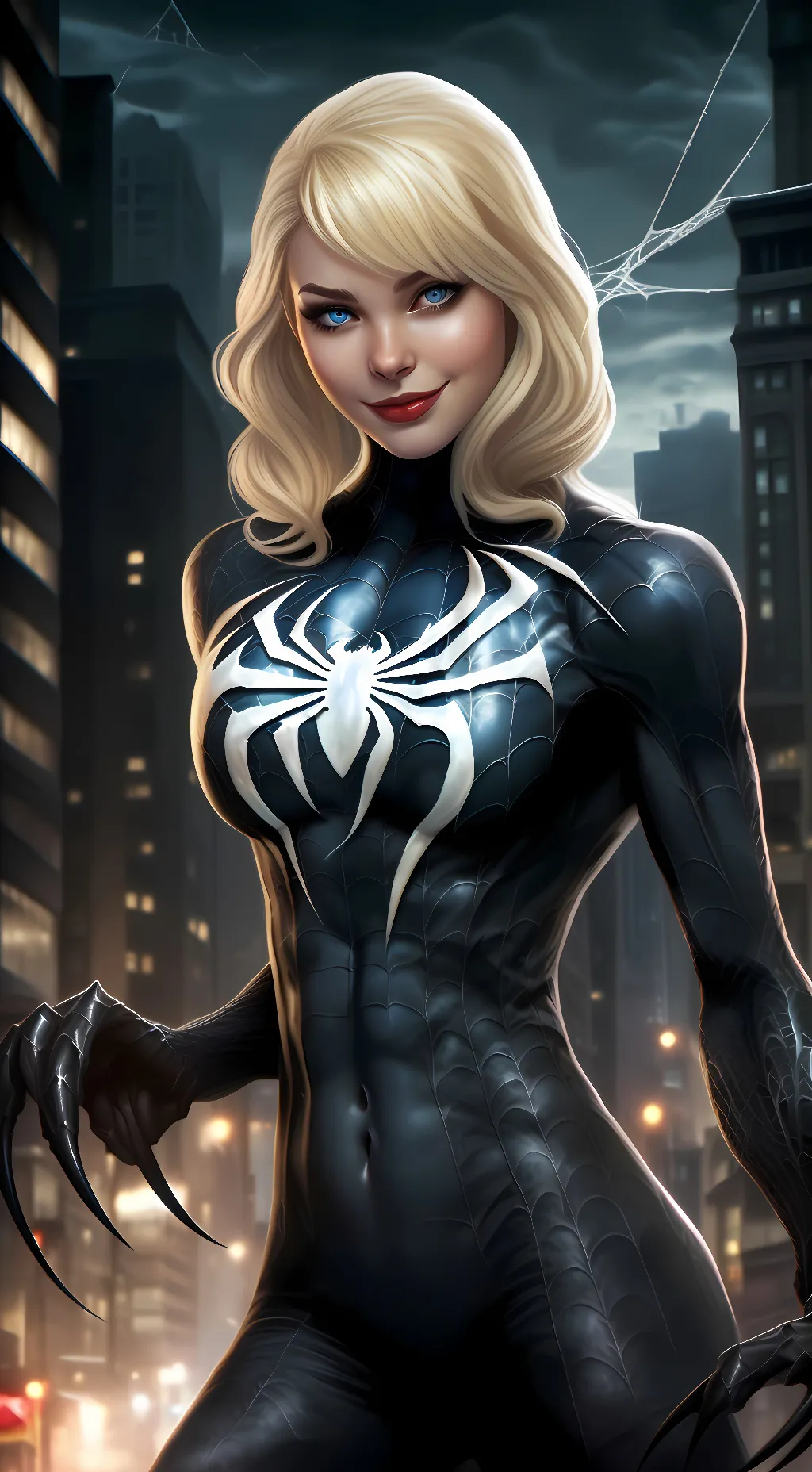 ai character: She-venom  background