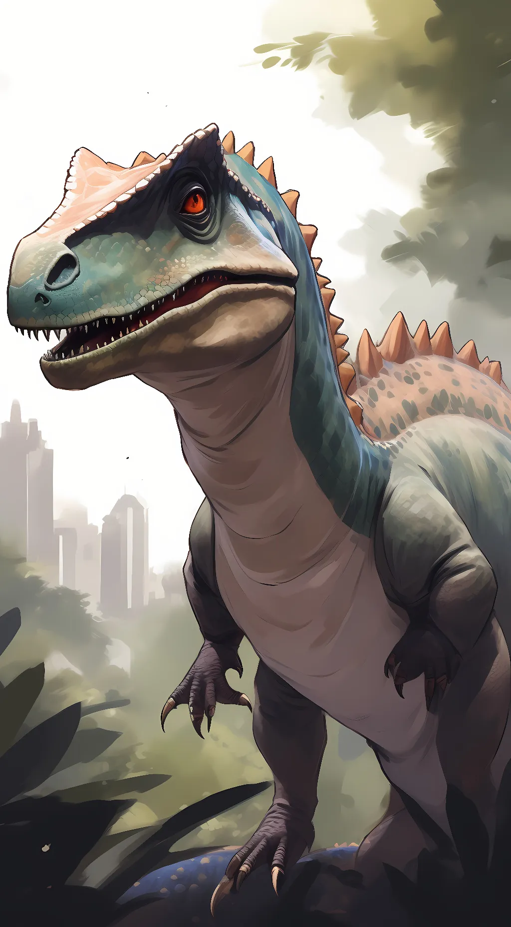 ai character: the CROCOSAURUS  background