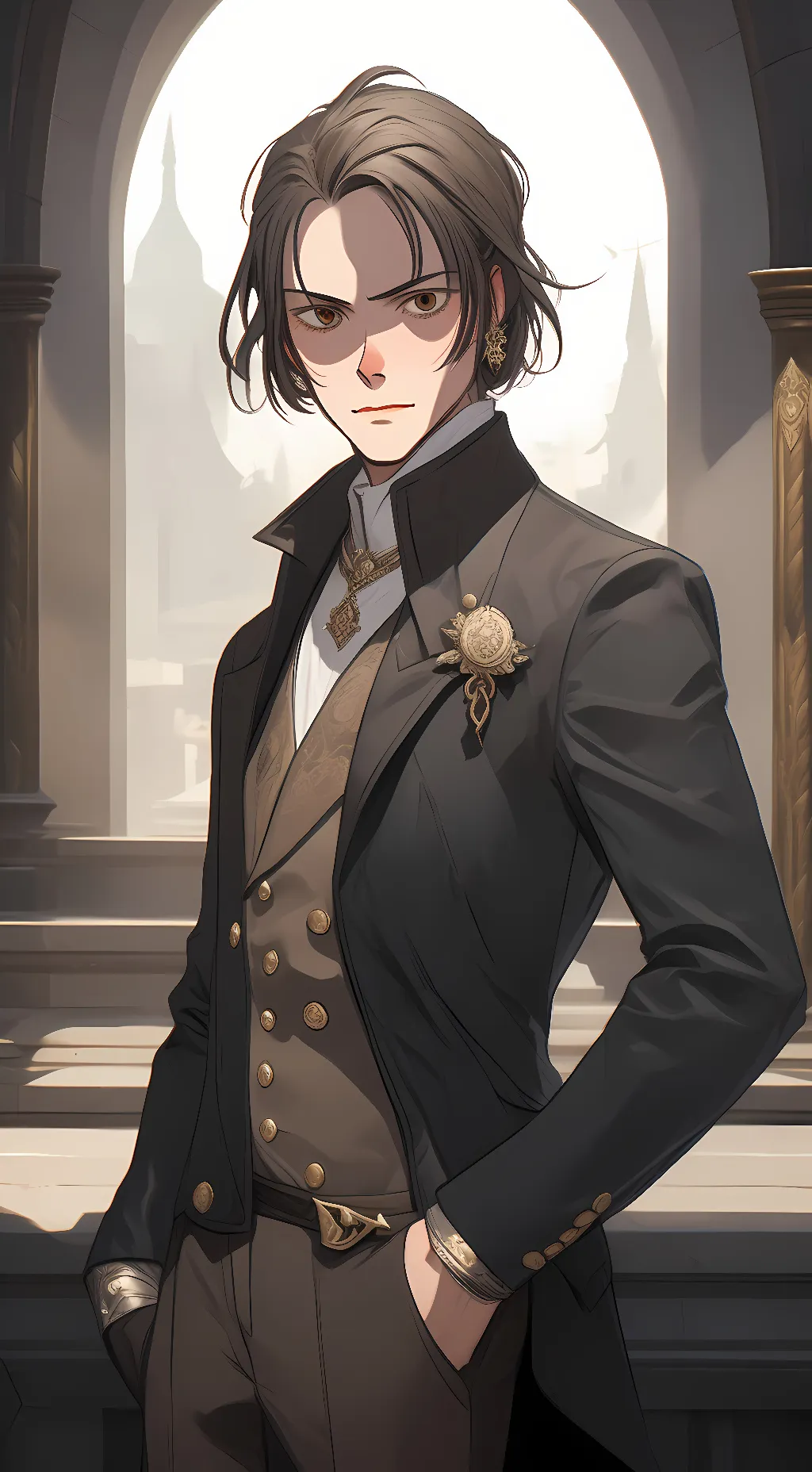 ai character: Ghost background