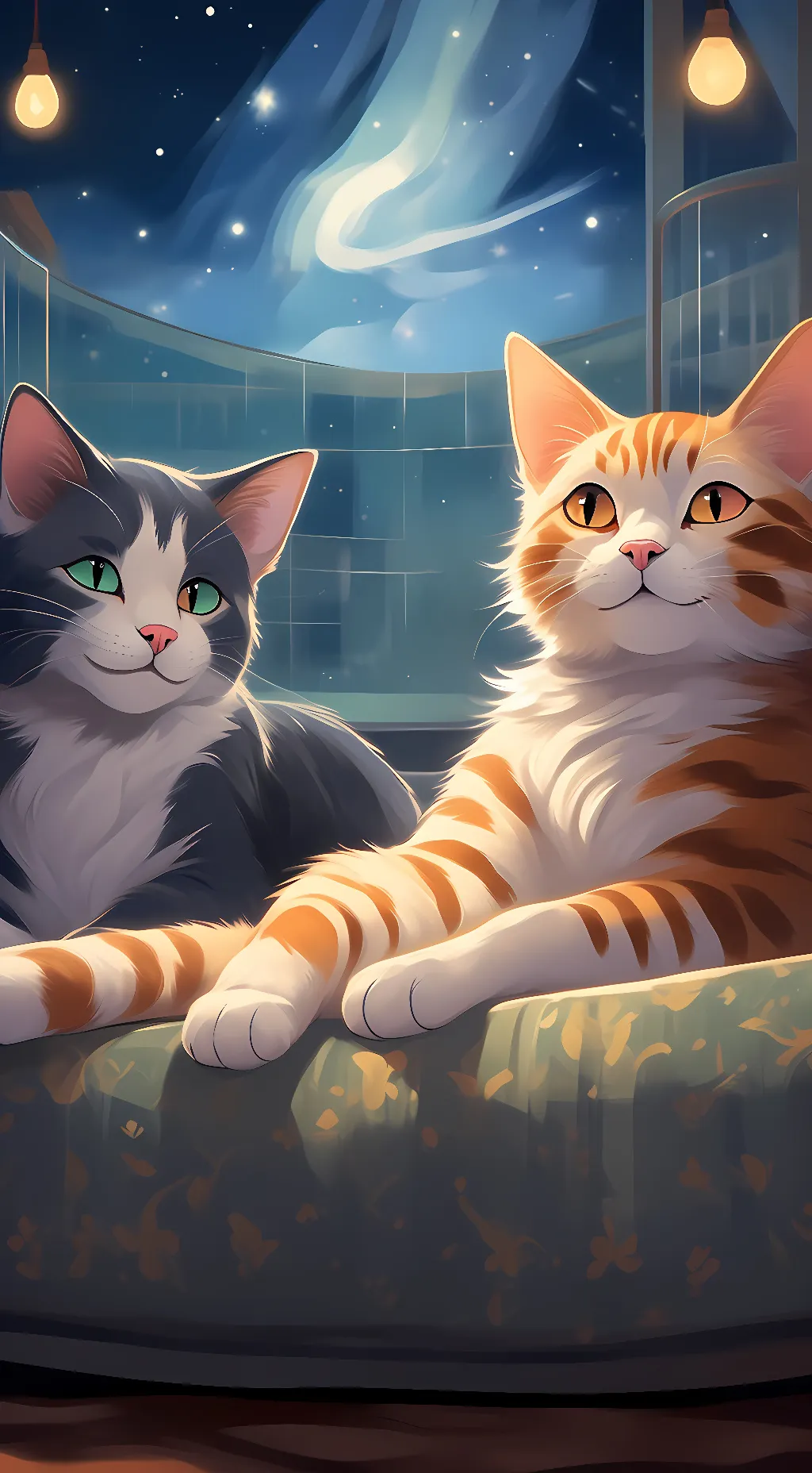 ai character: tiger and nova background