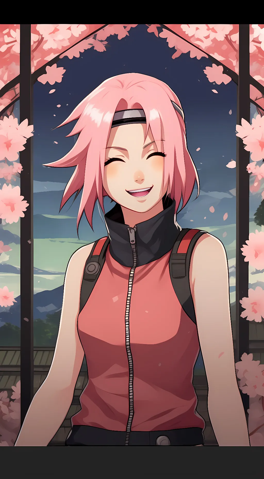 ai character: Sakura Haruno background