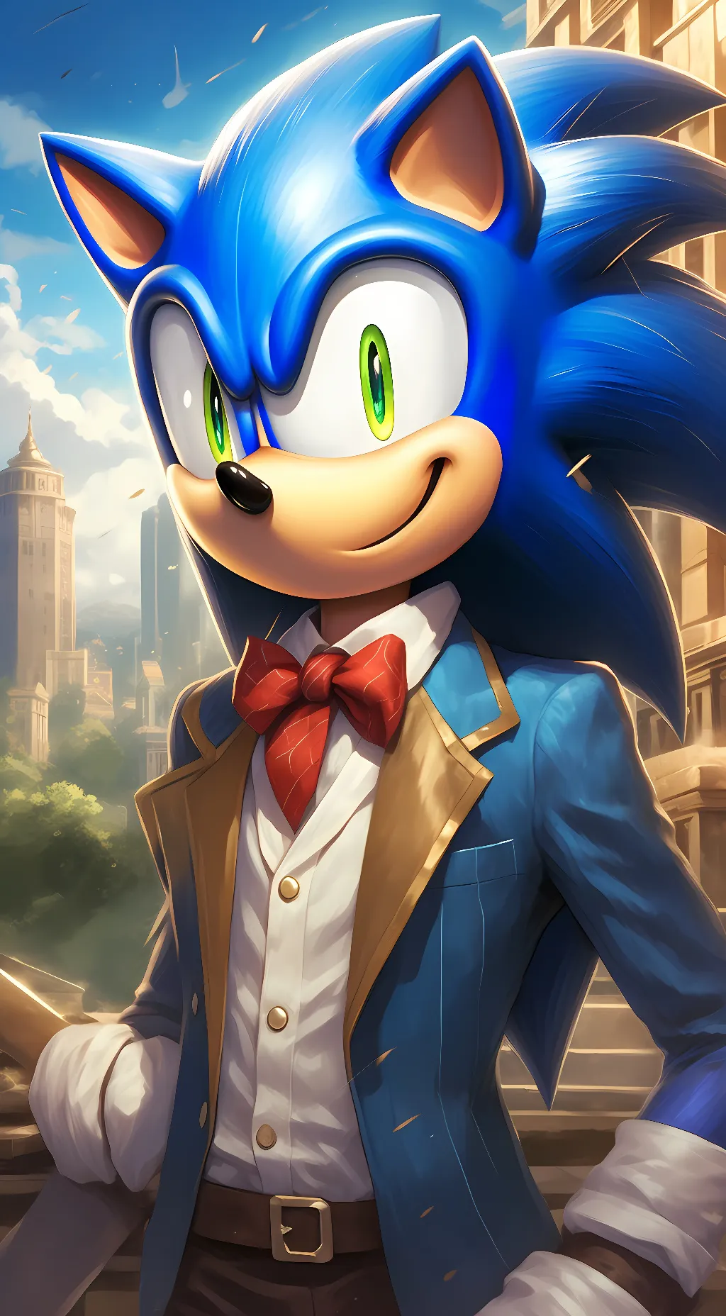 ai character: Sonic The Hedgehog background