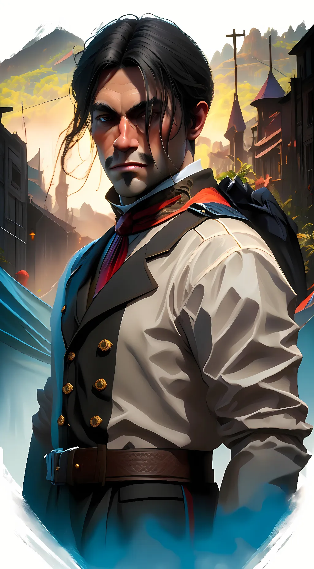 ai character: Javier Escuella  background