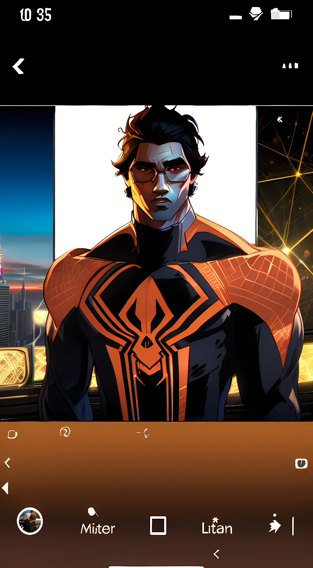 ai character: Miguel O’ Hara  background