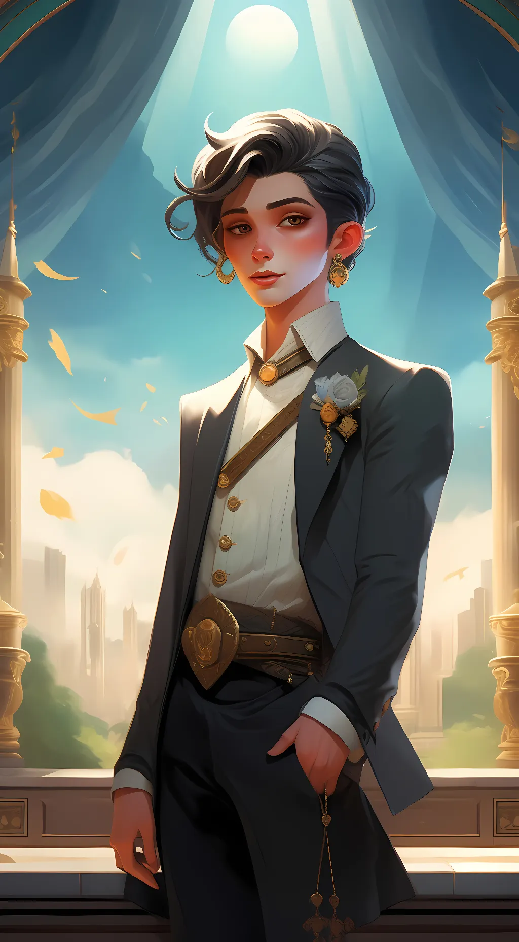 ai character: SpongeBob  background