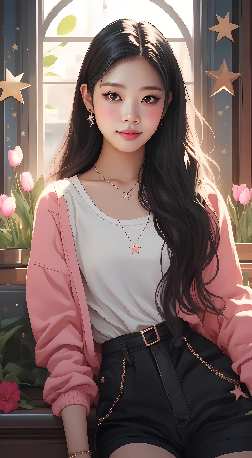 ai character: ⭐️🌷Jennie🌷⭐️ background