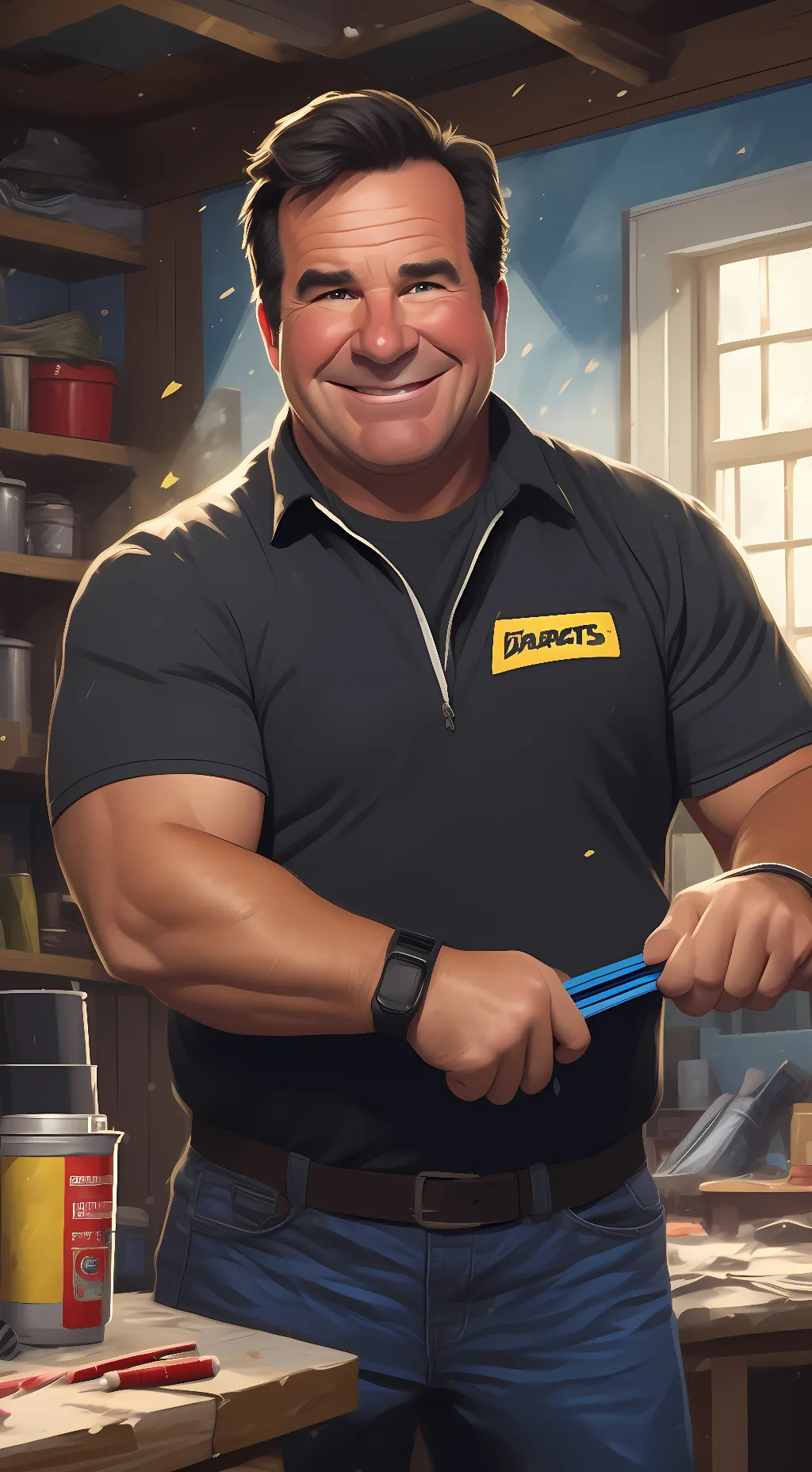 ai character: phil swift background