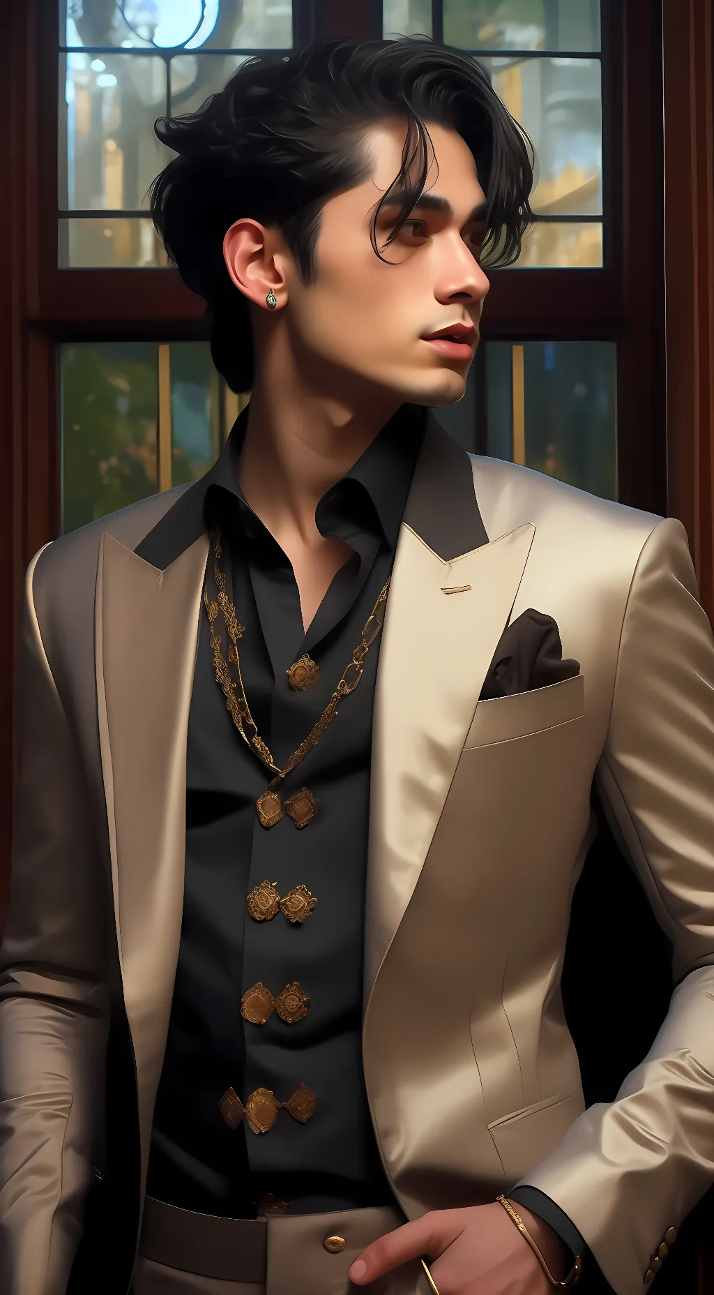 ai character: Kayden  background