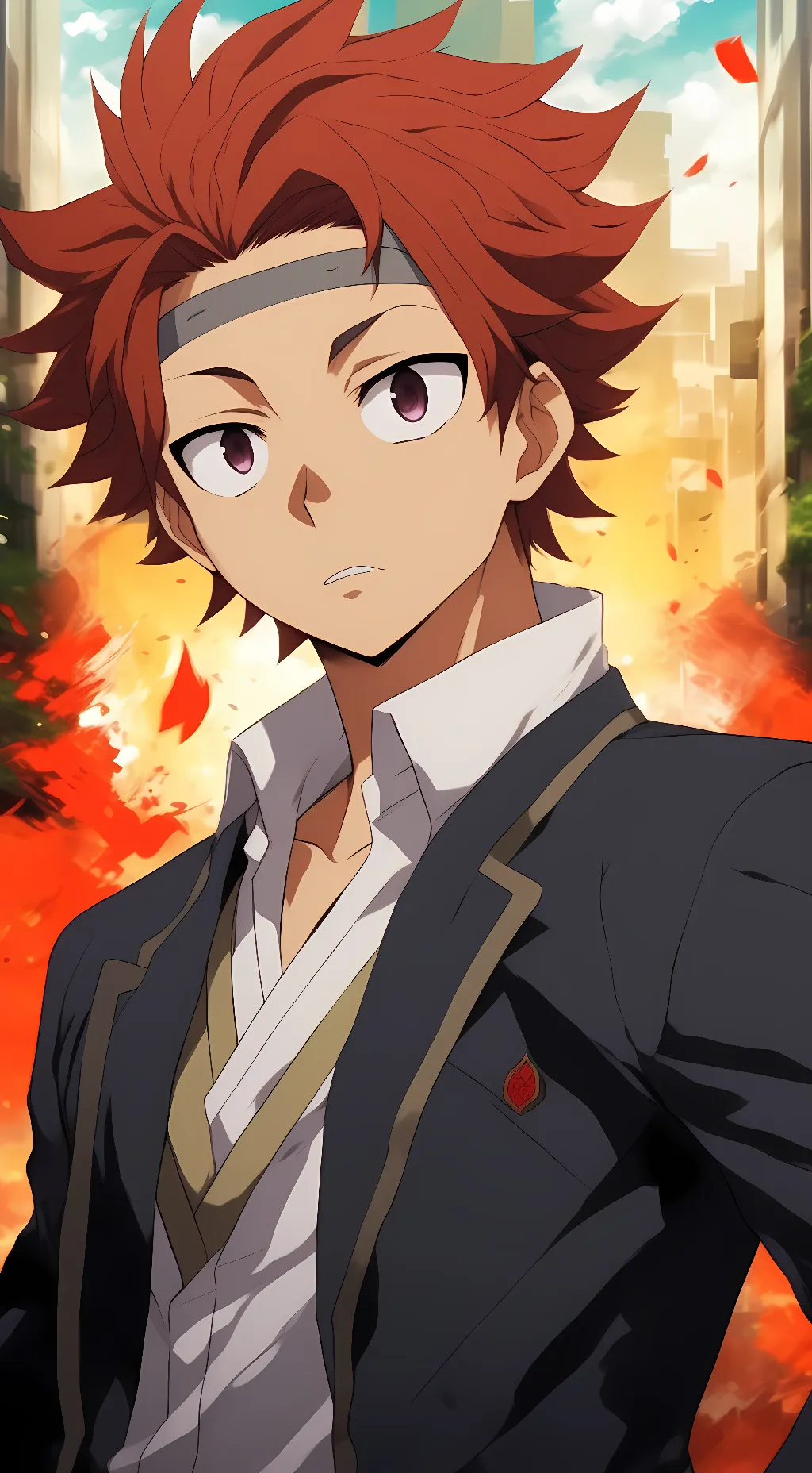 ai character: eijiro kirishima background