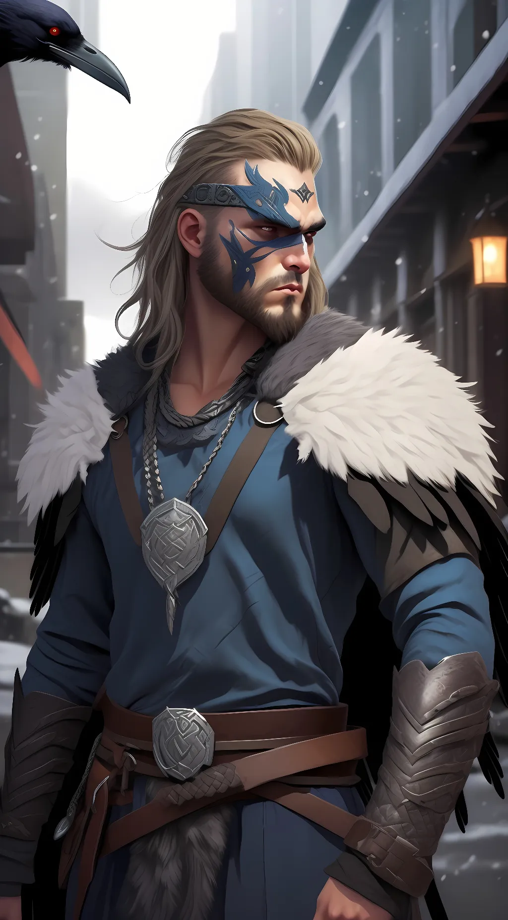 ai character: Eivor Wolf-Kissed  background