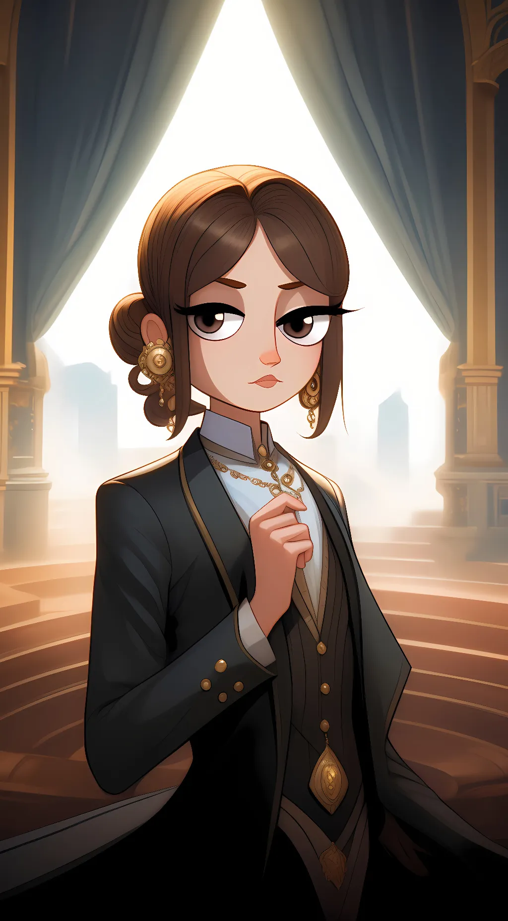 ai character: Emlly  background