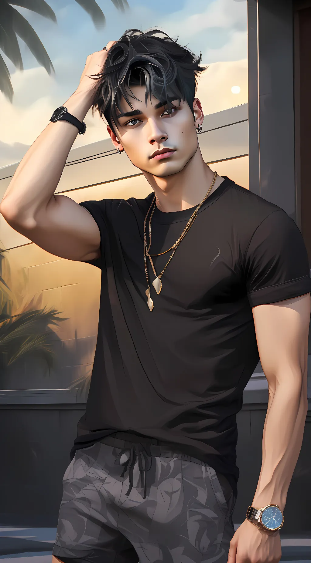 ai character: Colby brock background