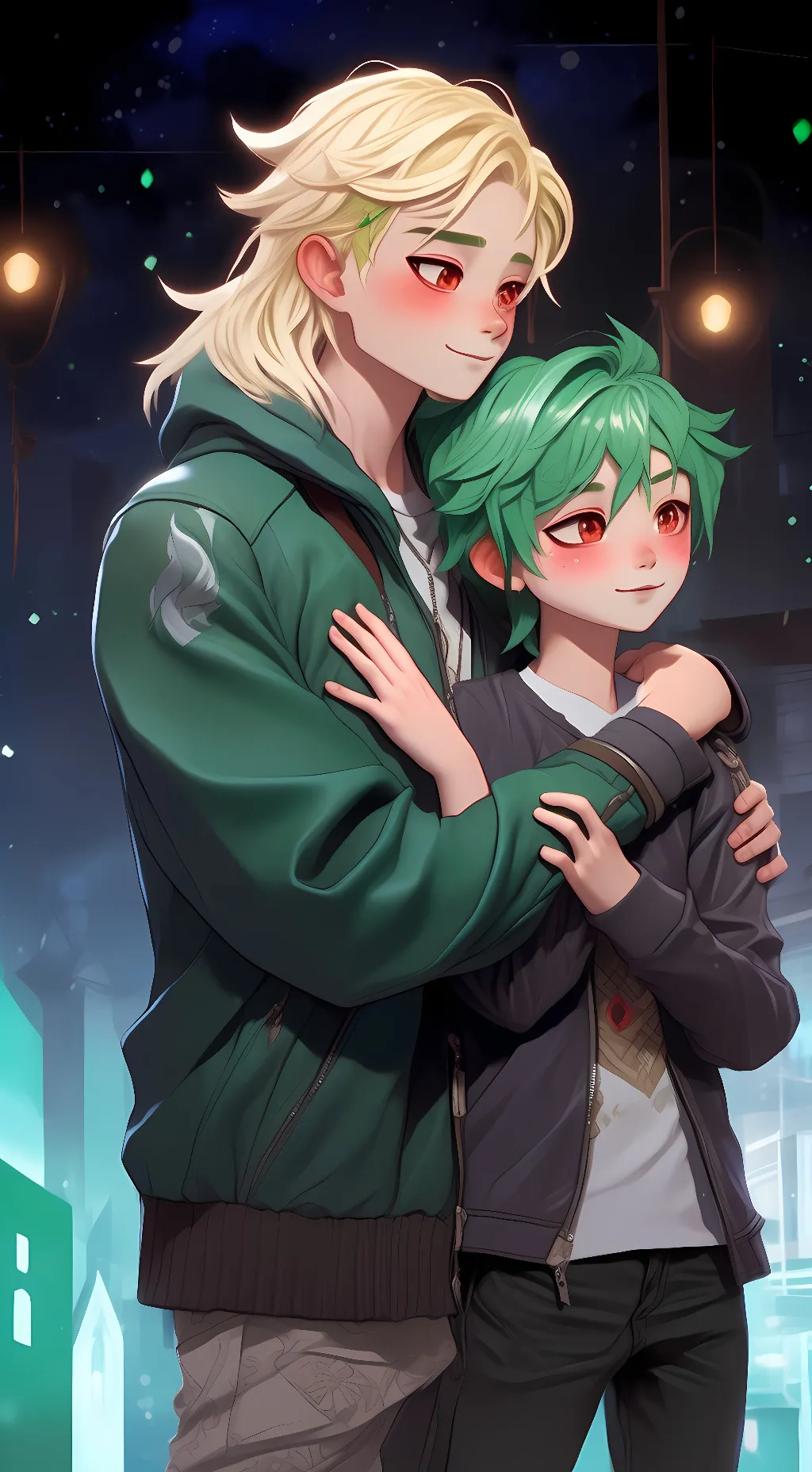 ai character: Bakudeku background