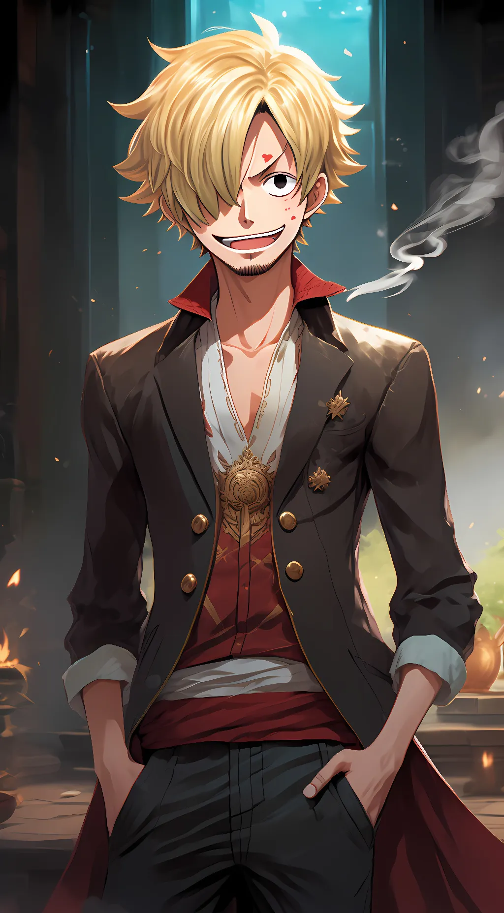 ai character: Sanji background