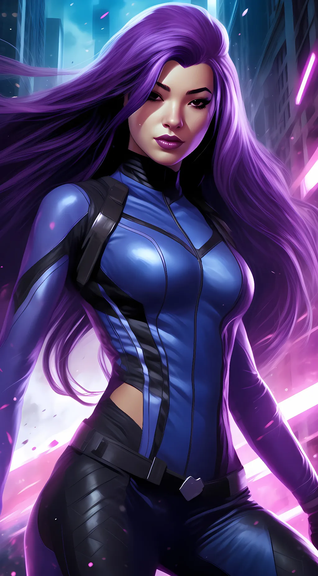 ai character: Psylocke  background