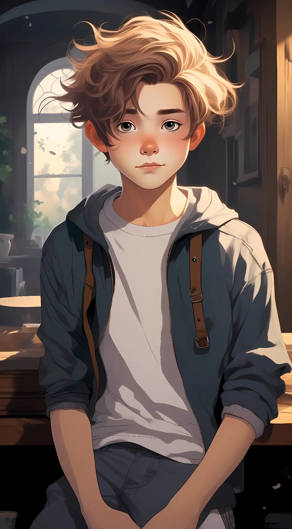 ai character: Leo background