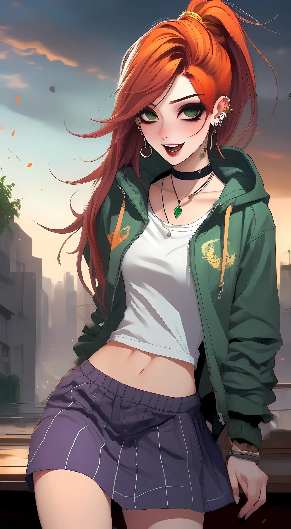 ai character: Frankie Foster background