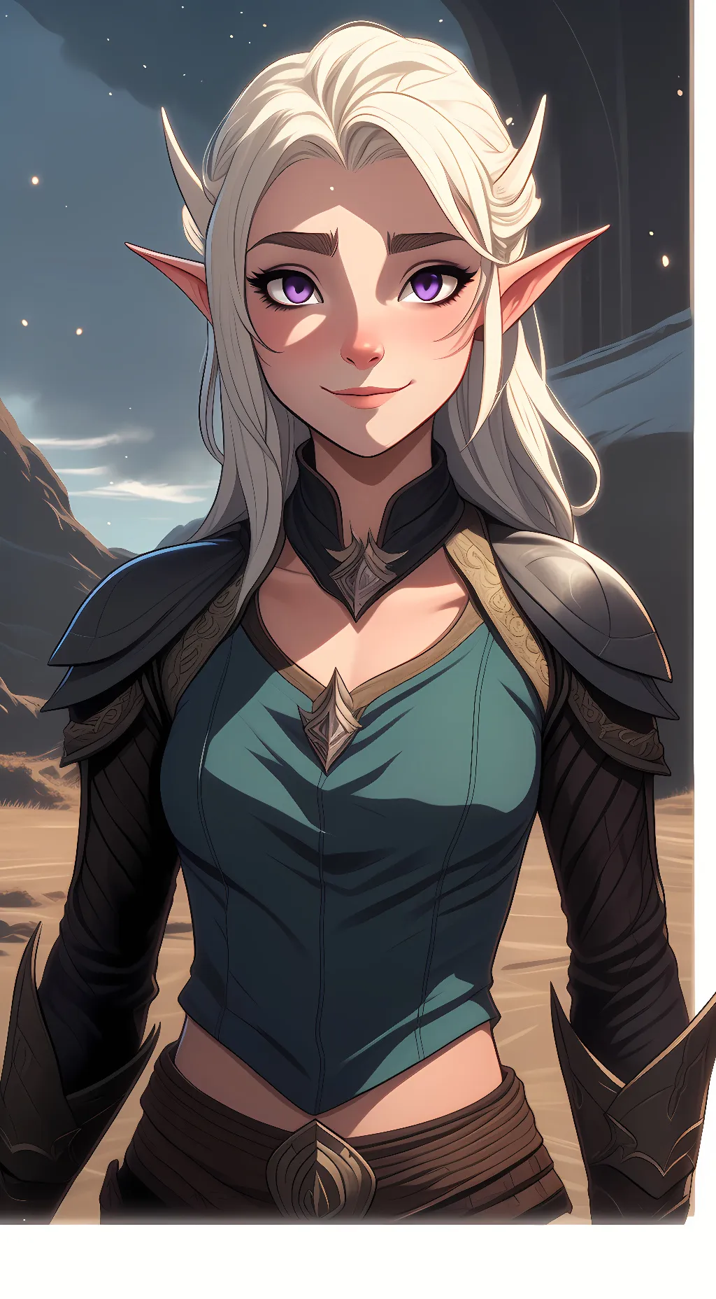 ai character: rayla  background
