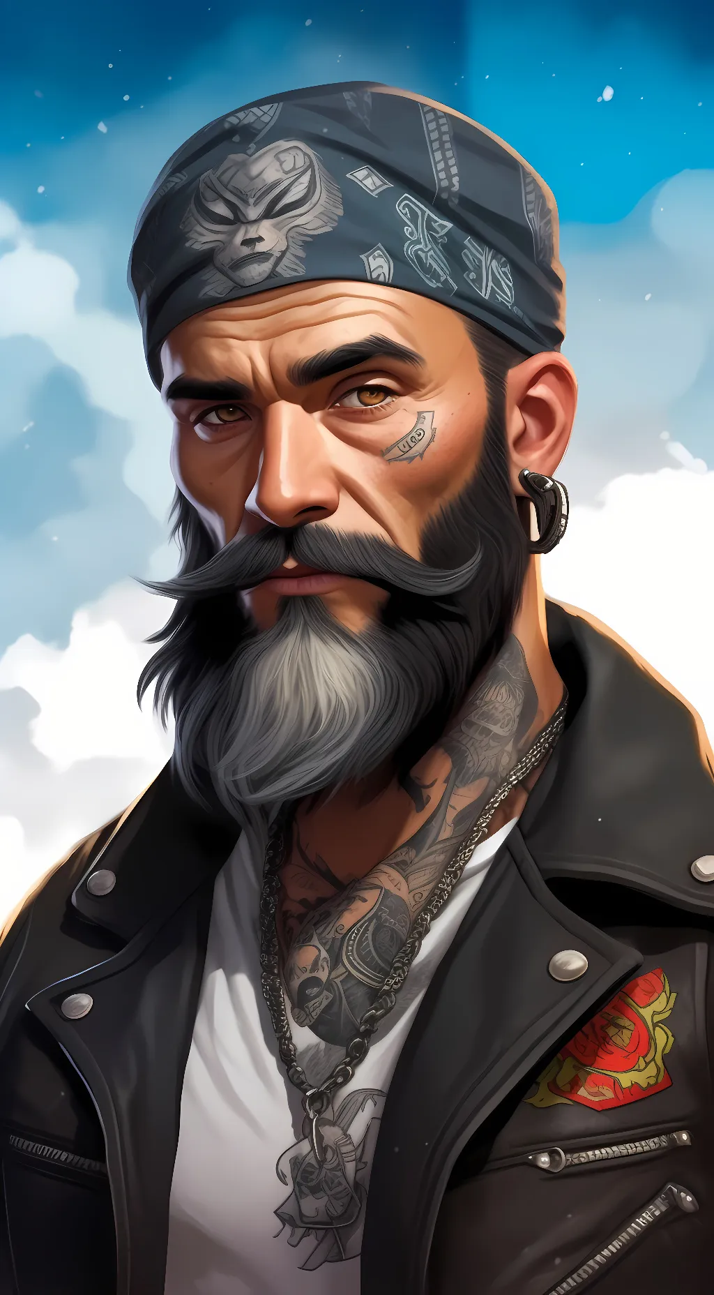 ai character: Tough Mike   background