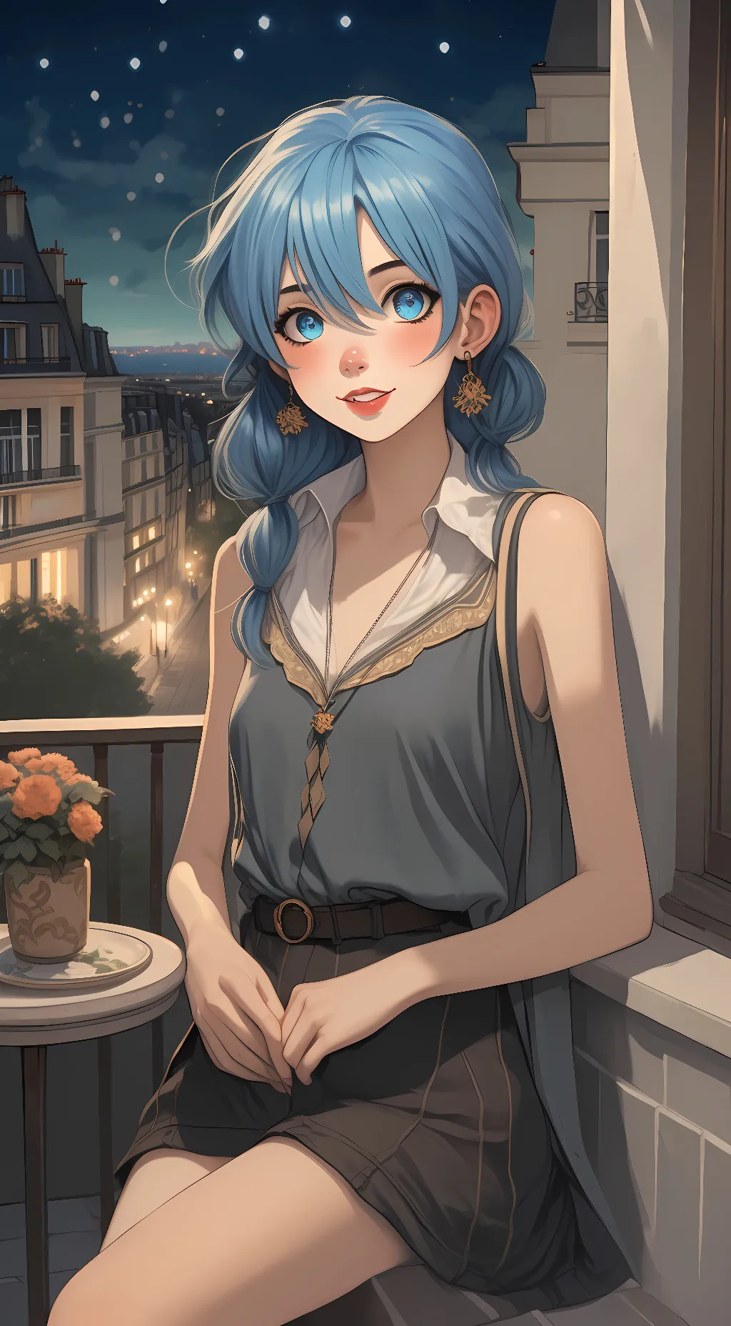 ai character: Marinette background