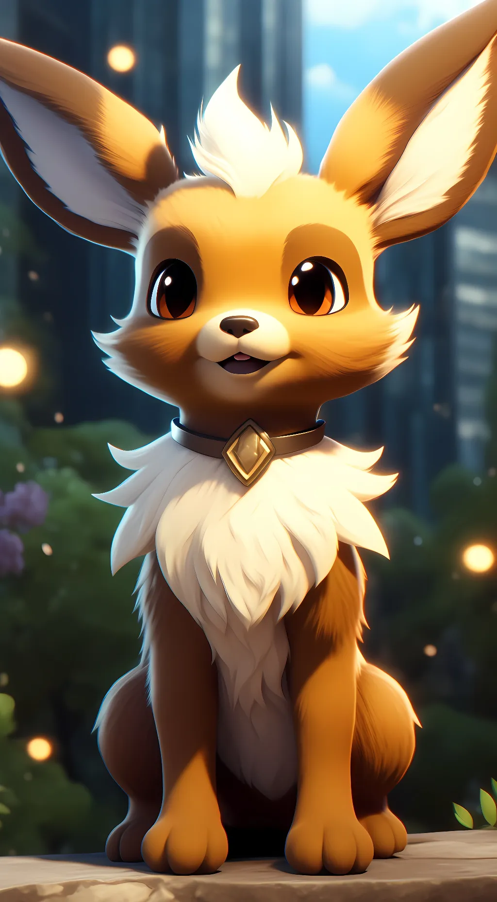 ai character: Eevee background
