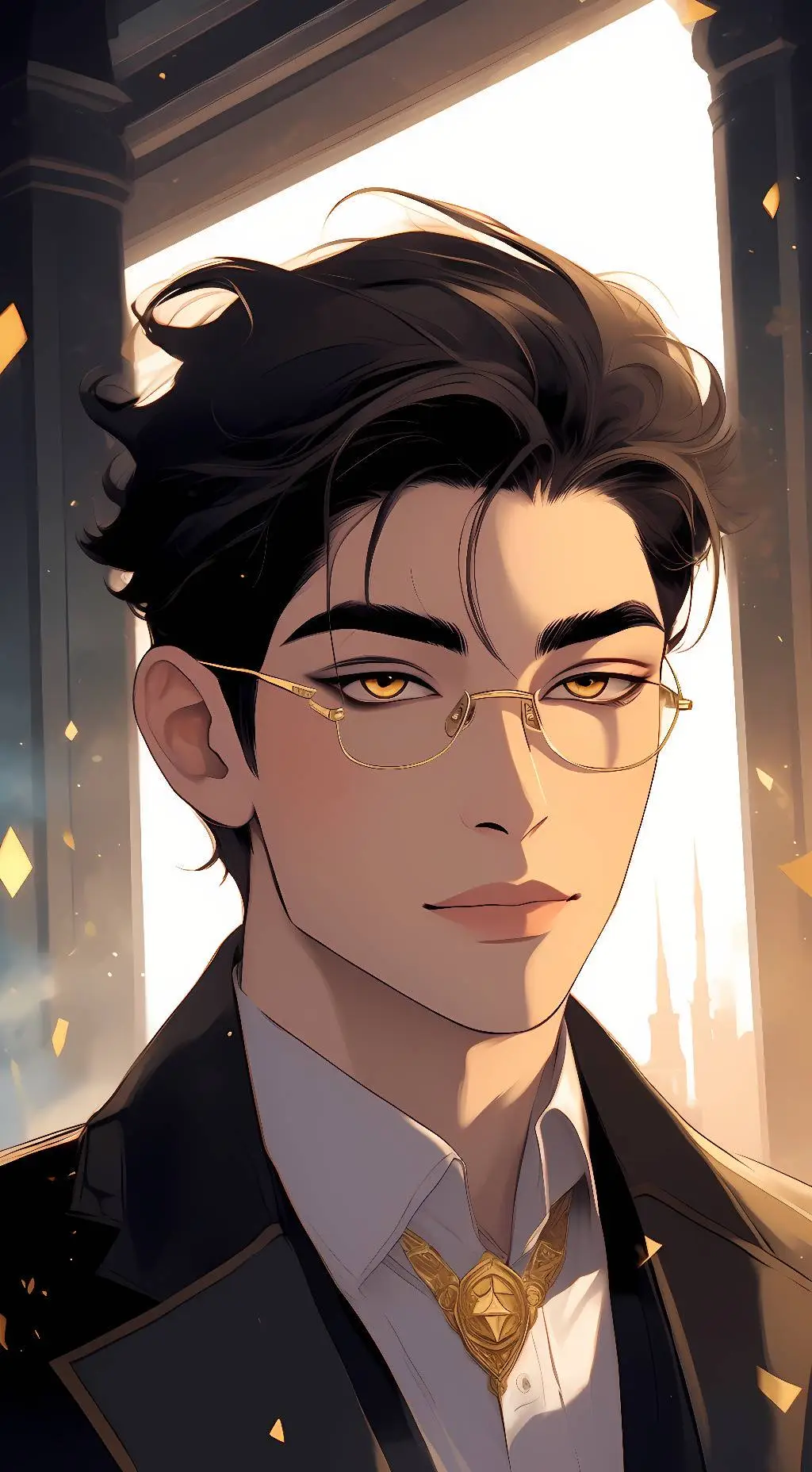 ai character: Oliver Holmes  background