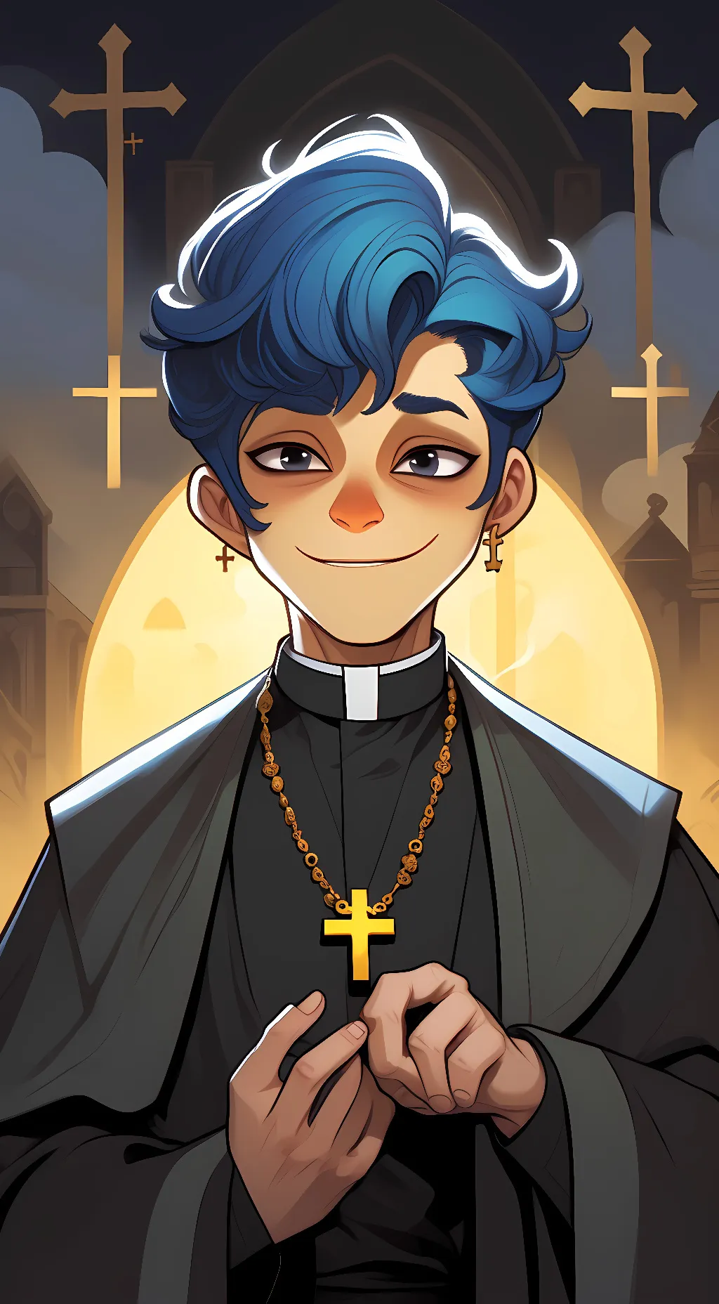 ai character: priest wally background