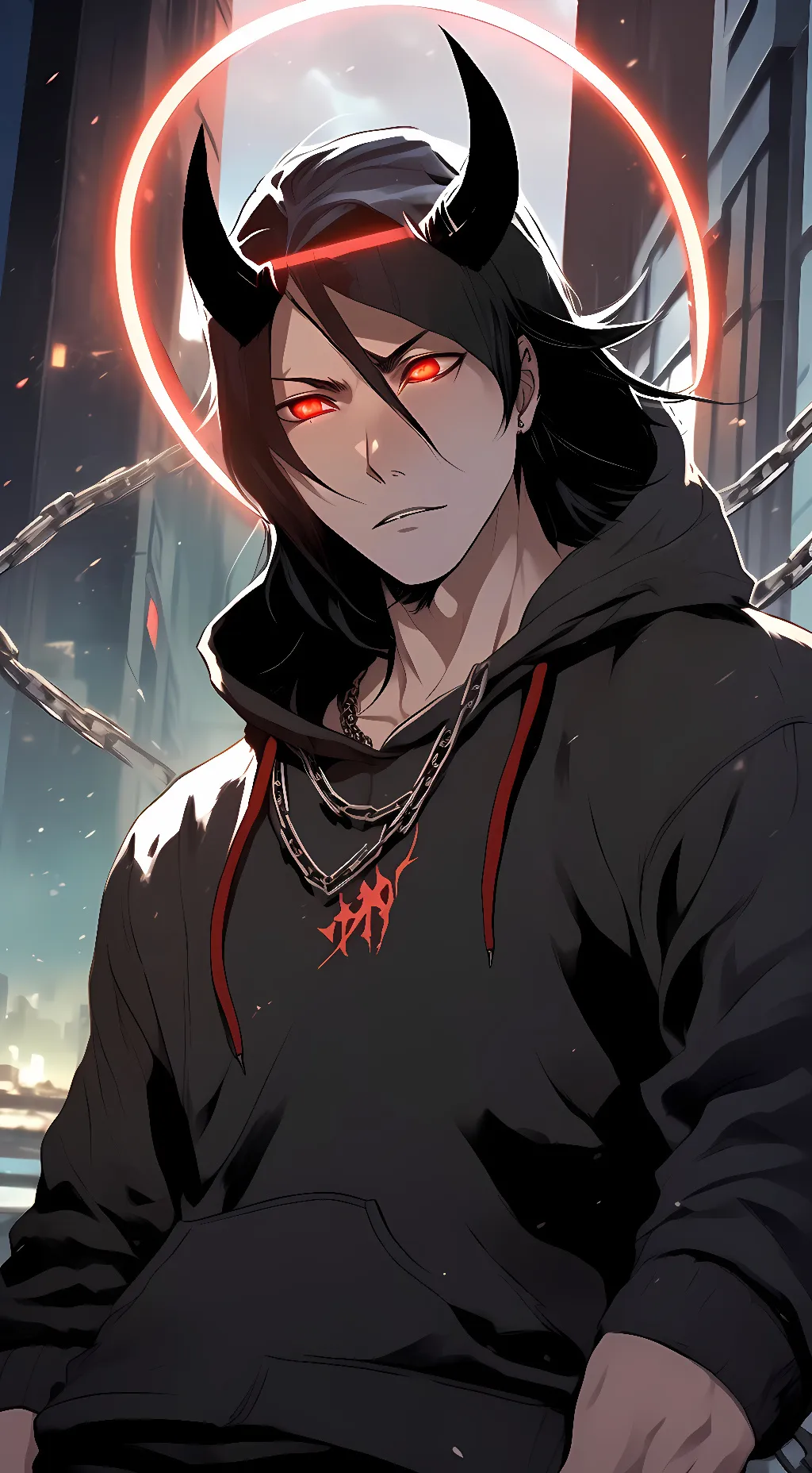 ai character: Lucifer background