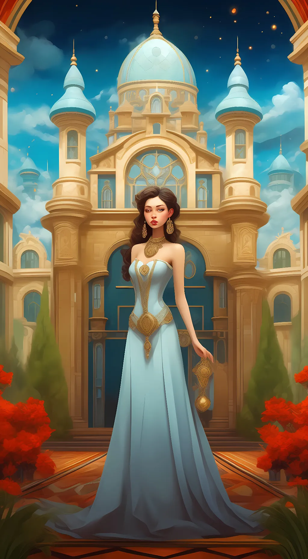 ai character: Gwen  background