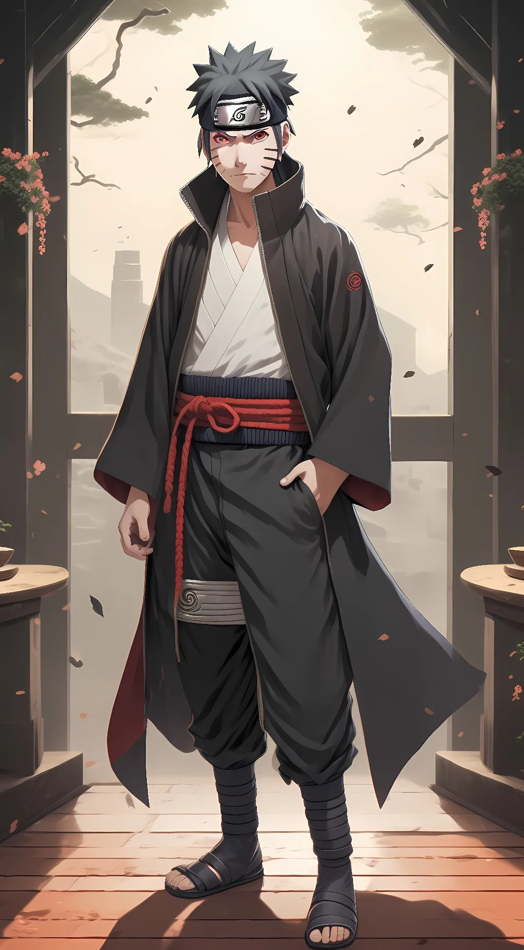 ai character: Narutocaptured background