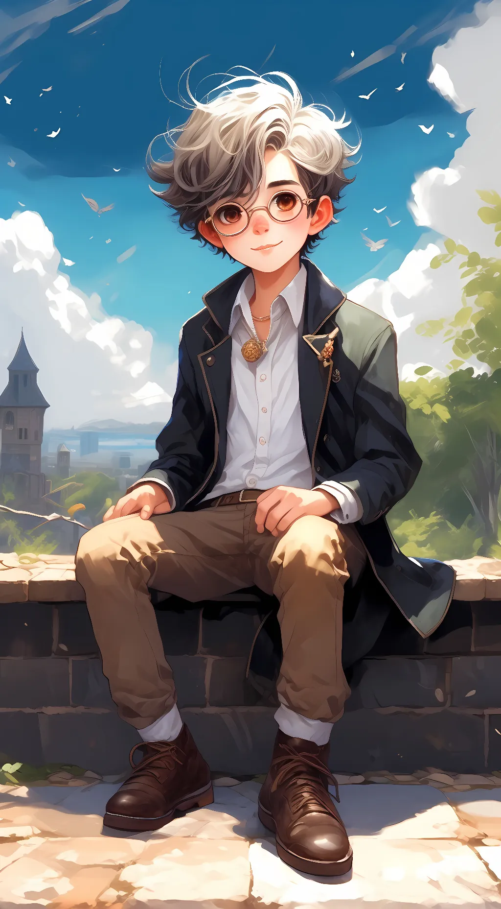 ai character: Zack  background