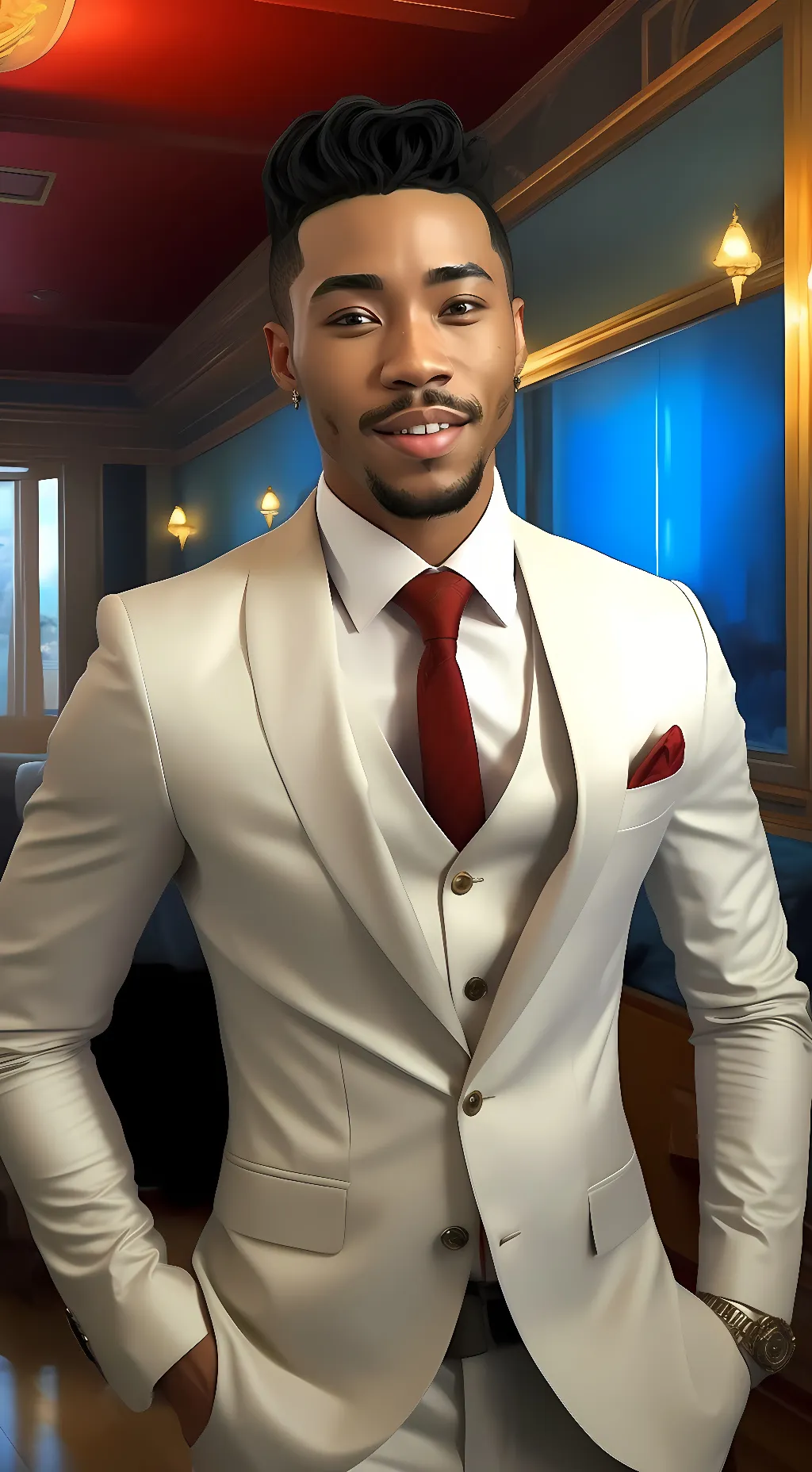ai character: Jake State Farm  background