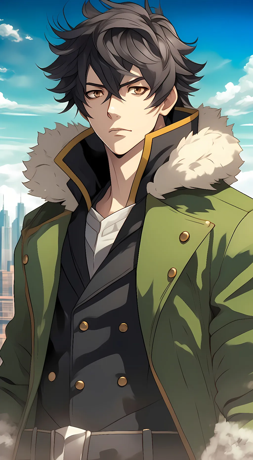 ai character: Naofumi Iwatani background